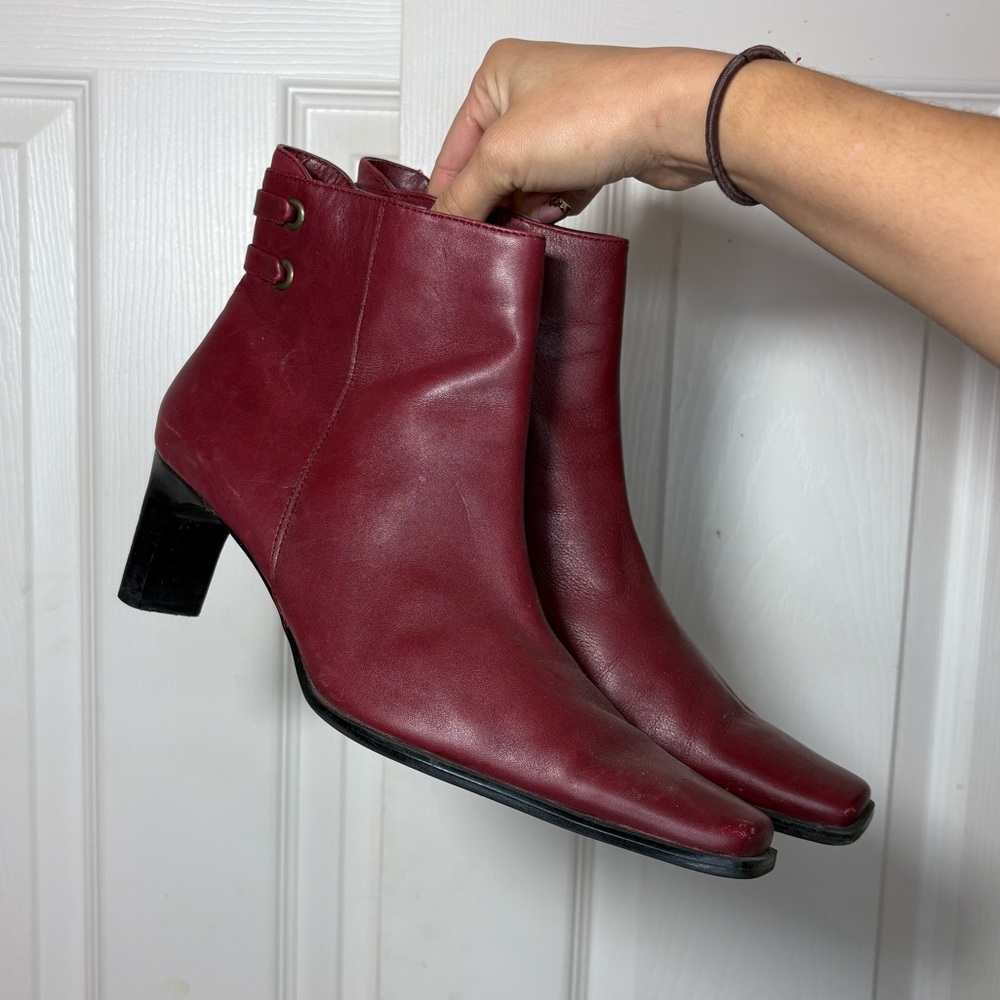 Karen Scott Burgundy Ankle Boots